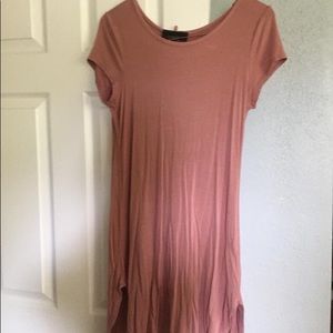 Juniors Pink T-shirt Dress